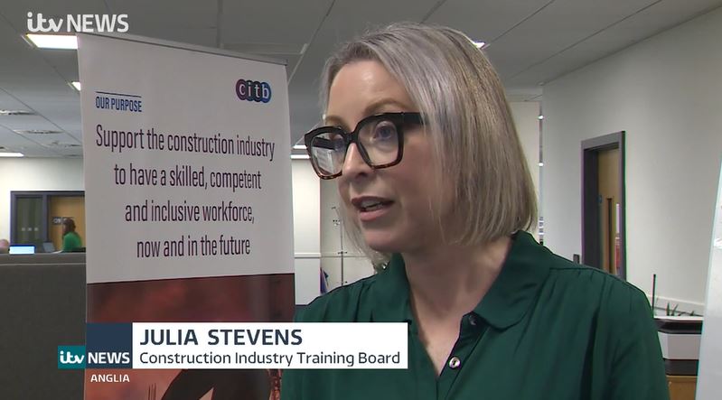 📺 CITB’s Director of Engagement for Wales, Julia Stevens, spoke to <a href="/itvnews/">ITV News</a> on increasing the number of women working in construction.

📊 Across site-based trades fewer than 2% of workers are women. 

Read our report on rethinking recruitment 👉 bit.ly/3ITXC7F