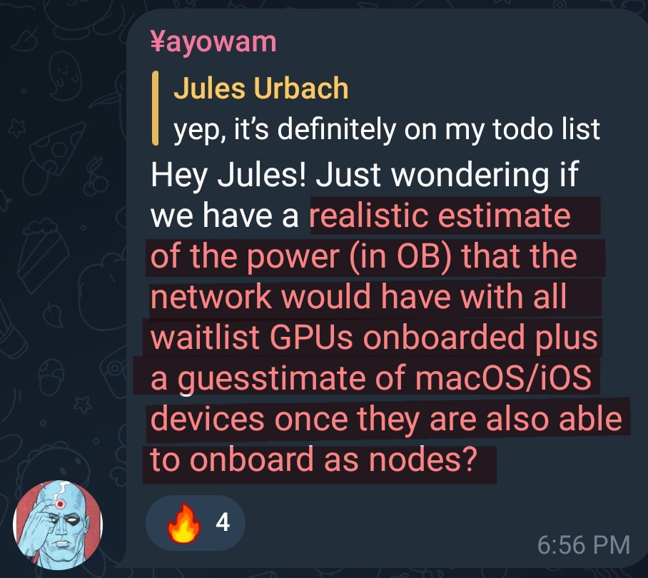 CRYPTOcounselo2's tweet photo. 9/ How can the #RenderNetwork support all these initiatives given the pace of #AI development, adoption and growth? 🤔
According to Jules, the $RNDR Network "could" have an #OctaneBench ~ 1.5 Billion if we consider future #iOS devices and waitlist #GPUs 🤯
credit: @yayowam https://t.co/VBguCyZn5k