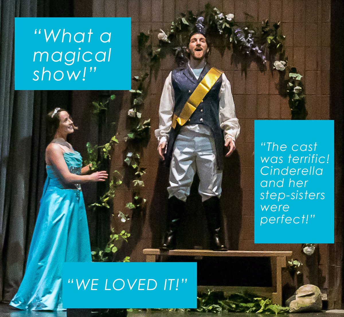 PinckneyPlayers's tweet photo. The Prince is singing about the great reviews from our first weekend! Just 2 shows left, Saturday at 7:30 and Sunday at 2:00. Get your tickets for Cinderella the musical now! https://t.co/wTYdG2cJ9v https://t.co/pBR4uRXCuj