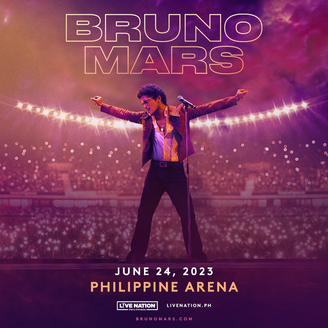 ABSCBNNews's tweet photo. LOOK: Bruno Mars is coming to the Philippines for a concert at the Philippine Arena on June 24, live shows promoter Live Nation announces.

(📸 @livenationph)

More on https://t.co/klMXvZPfDb https://t.co/UyF4IkvAmO