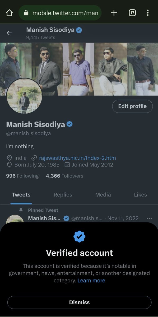 Bye Bye #BlueTick💙 Once upon a time, I had verified handle. #ExVerified