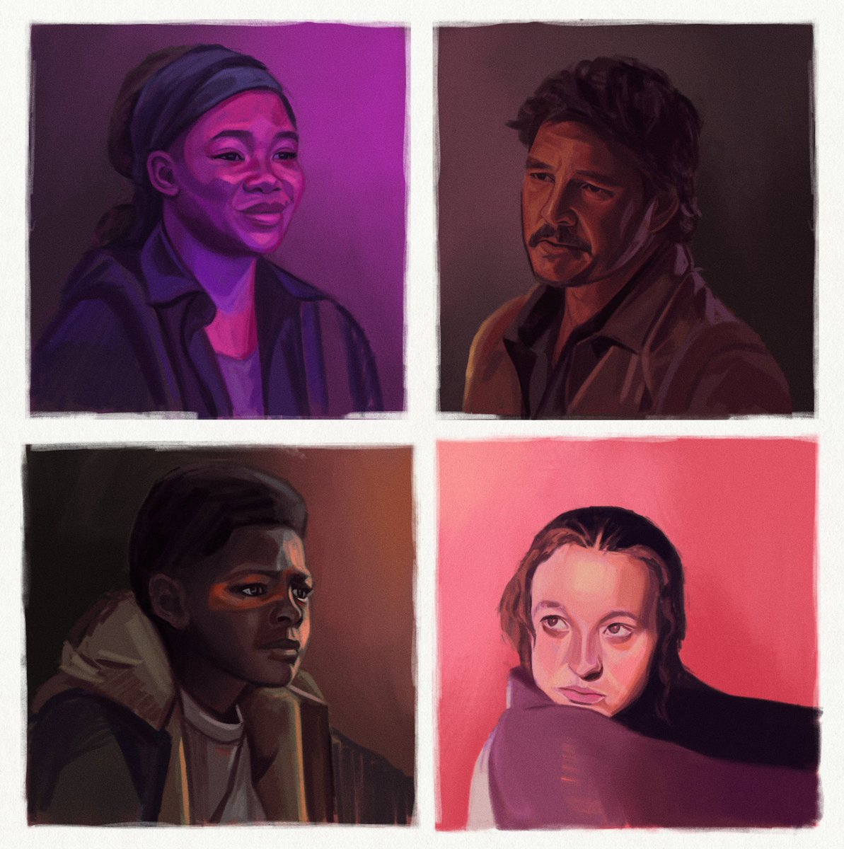 dorriepower's tweet photo. Catching up on #thelastofus 1 hour each study. @TheLastofUsHBO @BellaRamsey @stormreid #tlou #tloufanart #thelastofushbo #bellaramsey #elliewilliams #pedropascal #JOELMILLER #stormreid #keivonnwoodard #procreate @procreate https://t.co/LJ14Tjgjvp