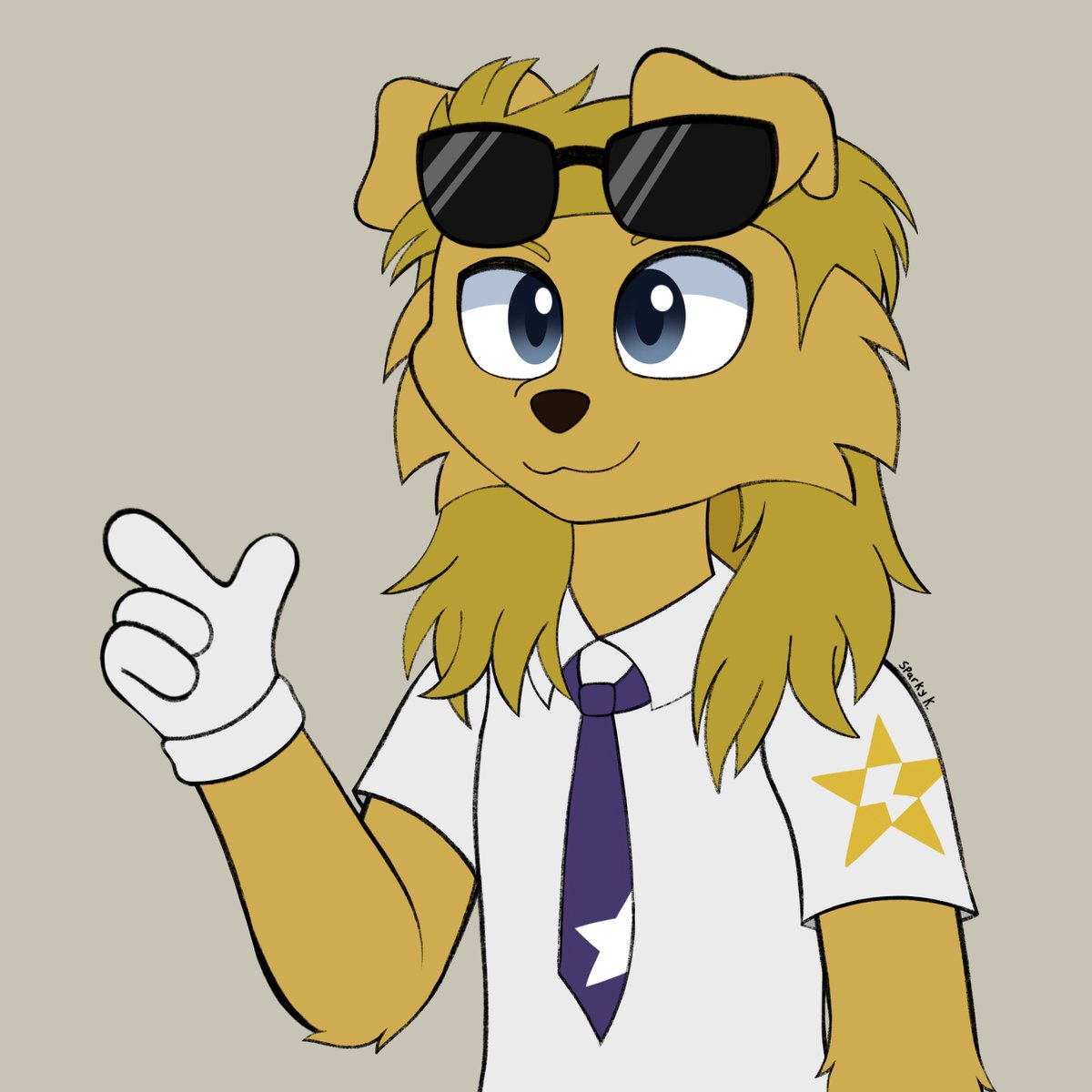 SparkyKitxune's tweet photo. Doodle fanart for a Tumblr ask blog run by @DexMcKinnery 
Team Star grunt Jose, got permission to draw him as a golden retrieve :> https://t.co/rExu0smEzM