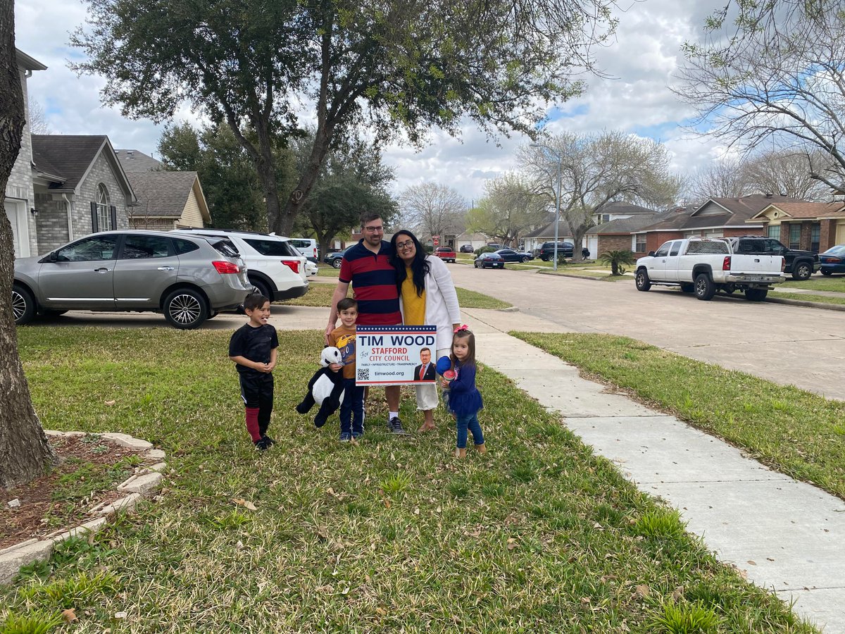 TimWood2022's tweet photo. Vote for TIM WOOD for Stafford City Council Position #6! Early voting starts April 24th-29th from 8AM-5PM and May 1st and 2nd from 7AM to 7PM. Election Day is May 6th from 7AM-7PM. Please visit https://t.co/rKHANZV1Hv to see why I'm running and see my platform #staffordtx #vote https://t.co/R9zbzJPVPE