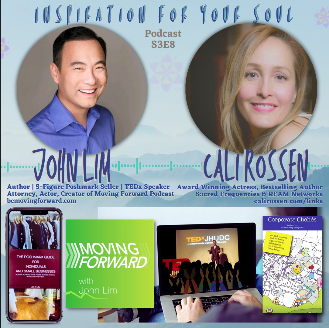 Listen to "TRAILER S3E8 IFYS: <a href="/bemovingforward/">John Lim</a>  JOHN LIM - Author, 5-Figure Poshmark Seller, TEDx Speaker, and more!" #IFYSpodcast <a href="/calirossen/">Cali Rossen</a>  Full episode to air April 22, at 2pm est podcasters.spotify.com/pod/show/inspi…