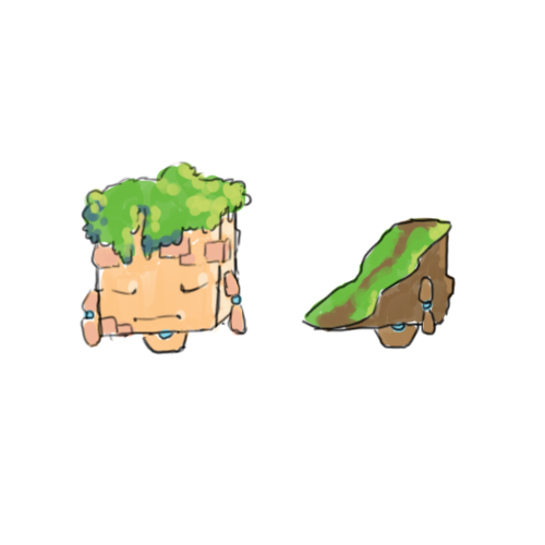 UnlistedGamesCo's tweet photo. concept sketch for a golem creature #wholesome #indiedev #unity3d https://t.co/fRLbpzxZTy