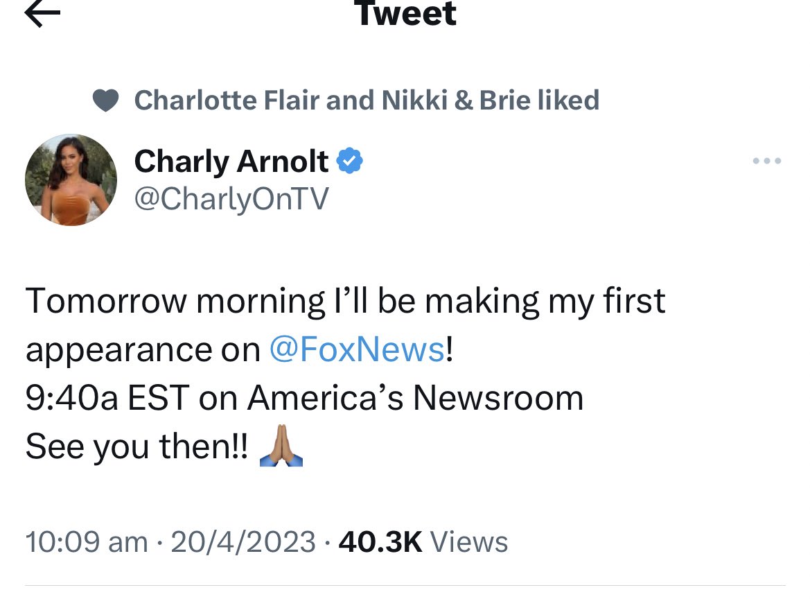 Nikki Bella and Charlotte liking the transphobic magas tweet, pretends to be shocked https://t.co/DXRQxfPtSr