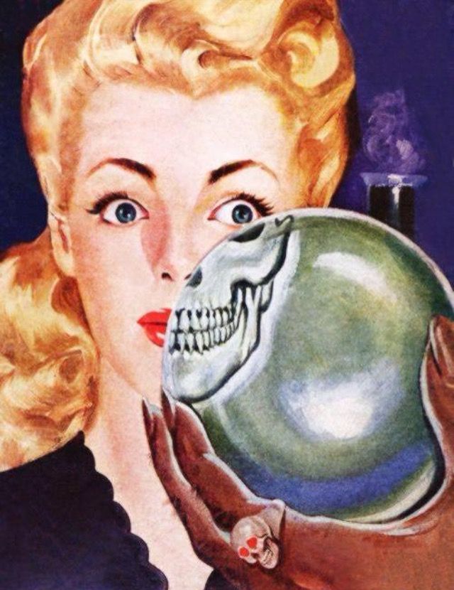 I'd pay good money to have a crystal ball like that.🖤🖤 #horrorcommunity #vintagehorror