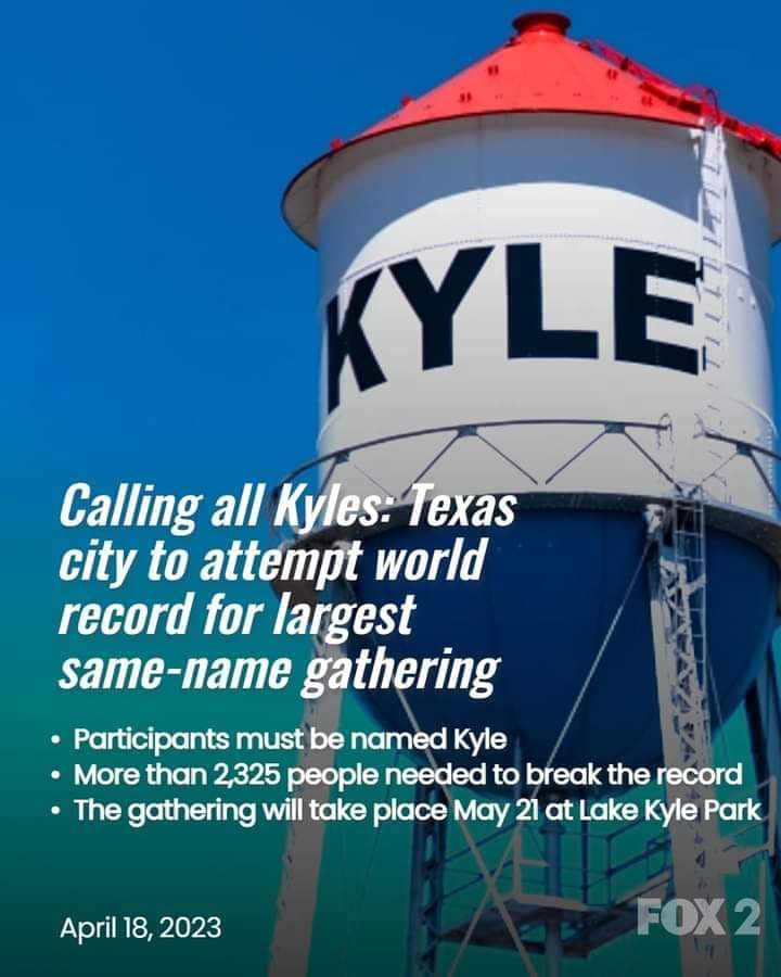 realkylewack's tweet photo. If you know a kyle, send a kyle. Time to take home the gold!
#kingdomofkyle #kylefair #ndh #kyle #kouncilofkyle https://t.co/ieSn56s4mJ