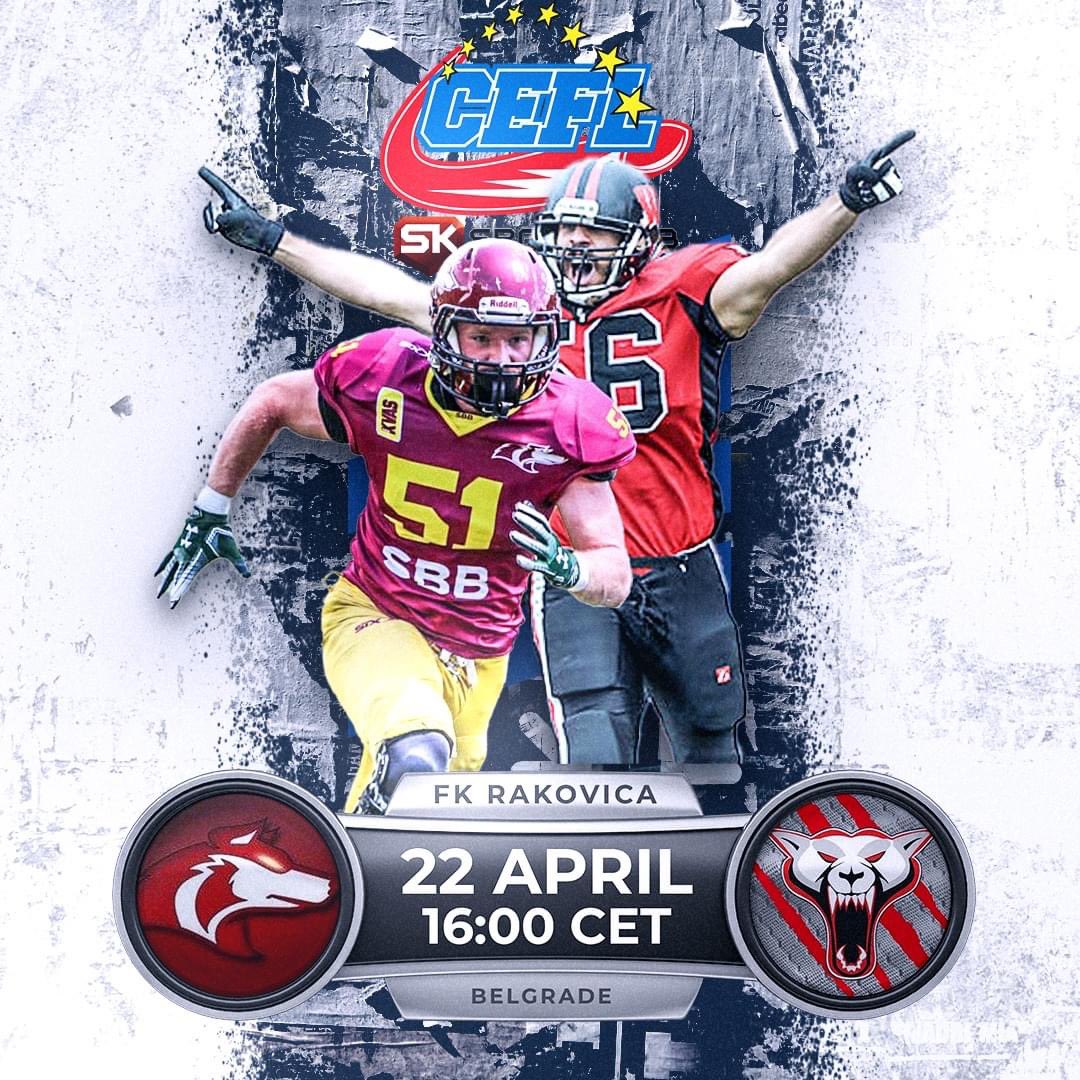 Francesco23's tweet image. Holnap Belgrádba utazik a @BudapestWolves 🇭🇺, hogy szombaton a @EuropeanLeague nyolcaddöntőjében összecsapjunk a #VukoviBeorgad 🇷🇸csapatával. 🐺🏈 #WolvesFootball #ClashOfTheWolves #VUKWOL