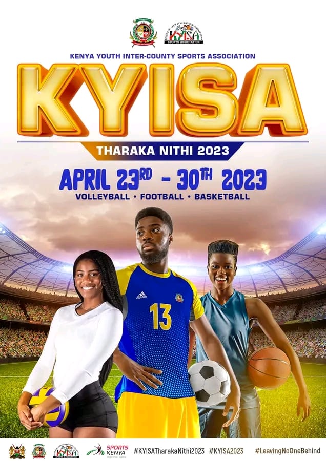 KYISA_Kenya's tweet photo. This weekend all roads lead to Tharaka Nithi County for the Eighth edition of  KYISA games.

The games will run for one week from Sunday  23 to 30th April.
Opening ceremony will be at Kirubia stadium from 1PM EAT.
#TwendeTNC
#TwendeKyisagames
#LeavingNoOneBehind https://t.co/kp1dFqpzfr