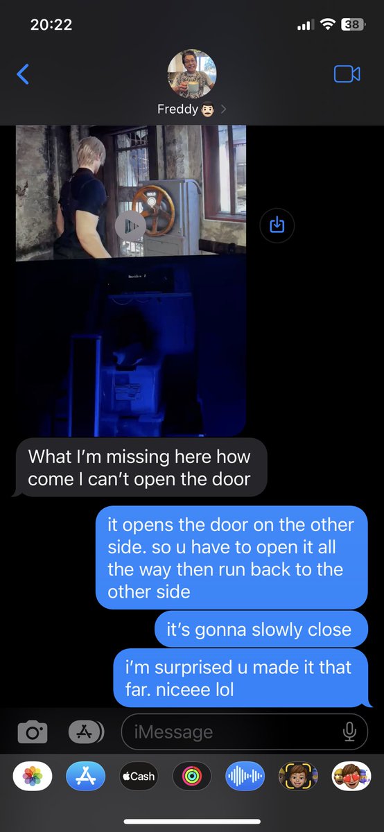 notjaynard's tweet photo. my dad is playing Resident Evil 4. god i wish he did a stream lol https://t.co/sAwdm8LK0r