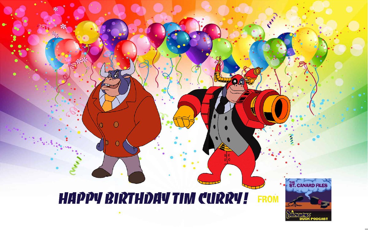 stcanardfiles's tweet photo. Happy Birthday to the amazingly talented Tim Curry. We raise a motor oil cocktail in your honor.
#HappyBirthdayTimCurry #TimCurry #taurusbulba #steerminator #darkwingduck https://t.co/NEBiI0cQQx