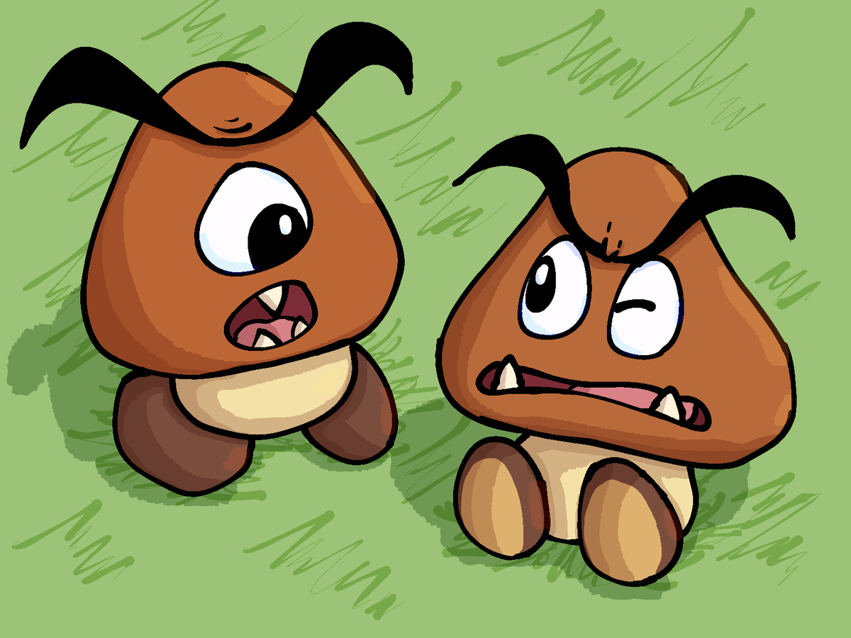 ayeayerondrawn's tweet photo. I really love the idea of other species of Goombas

maybe he's a gomba? because he has one eye? https://t.co/5aRuTKCQgy
