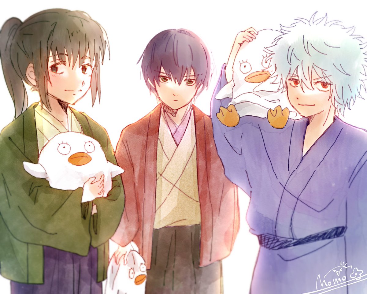 わーーー！！みてみてー
あの絵の村塾組ちいちゃくしてみた！！！
#銀魂 #イラスト