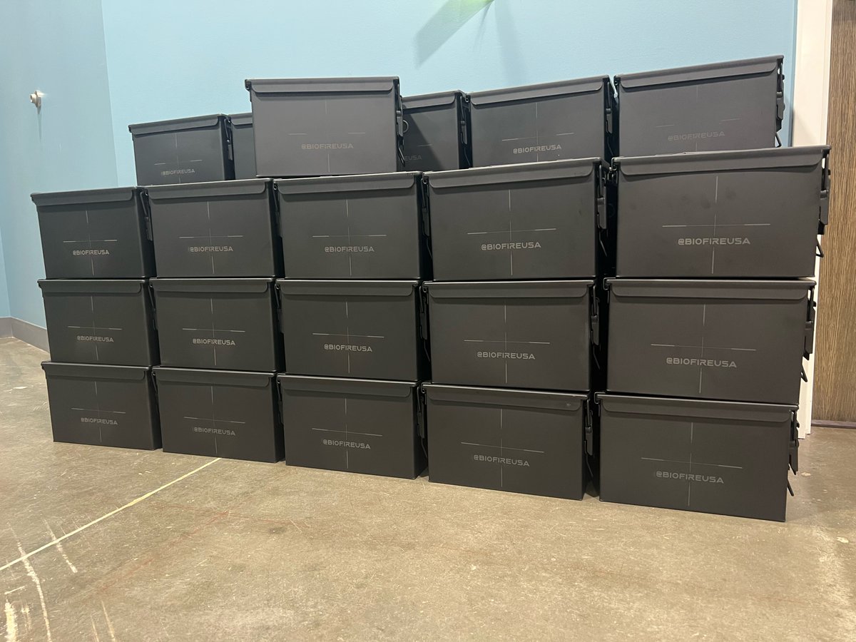 BiofireUSA's tweet photo. @Alex_zedra Check out our custom Ammo Boxes that Alex was showing off and the Alex Zedra designed #BiofireSmartGun https://t.co/e7IIpWku8I