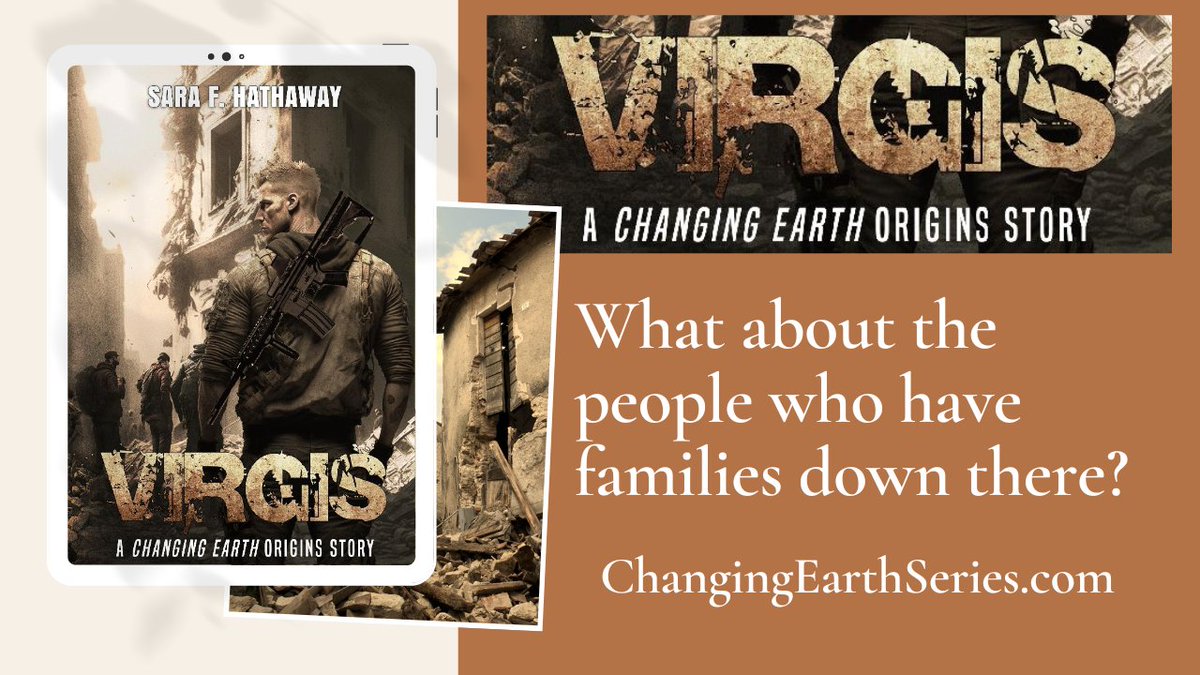 SaraHathaway19's tweet photo. "What about the people who have families down there?" Quote from Virgis, A Changing Earth Origins Story #Apocalypse #earthquakes #Refugees #ChangingEarth #Earth #novel #mustread #writingcommunity https://t.co/OZbb7QcnS9 https://t.co/a3IIyg6aPx