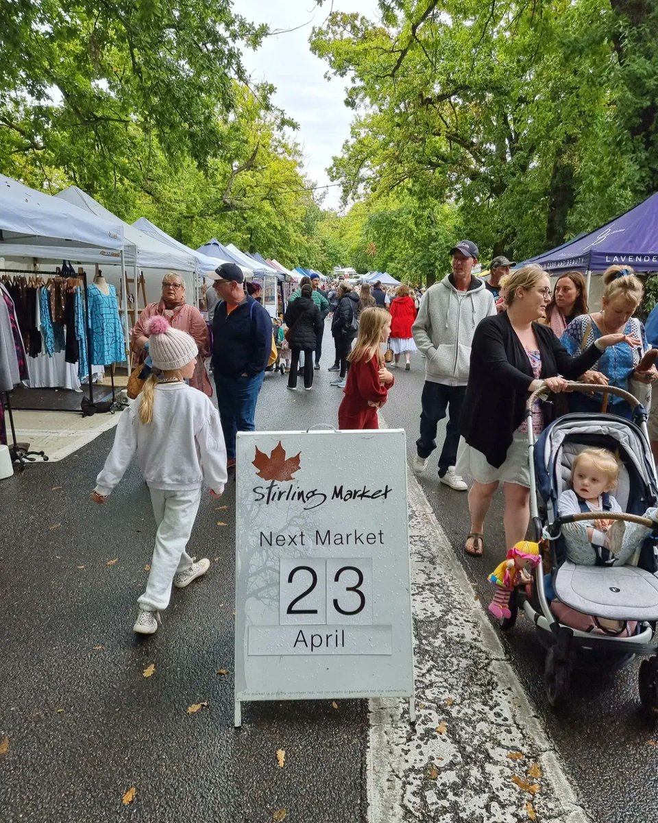 StirlingMktSA's tweet photo. Stirling Market THIS Sunday 23rd April 10am - 4pm Druid Ave Stirling. Hope you can join us. 🌿🍂🍁 https://t.co/PTfB2XSn7M