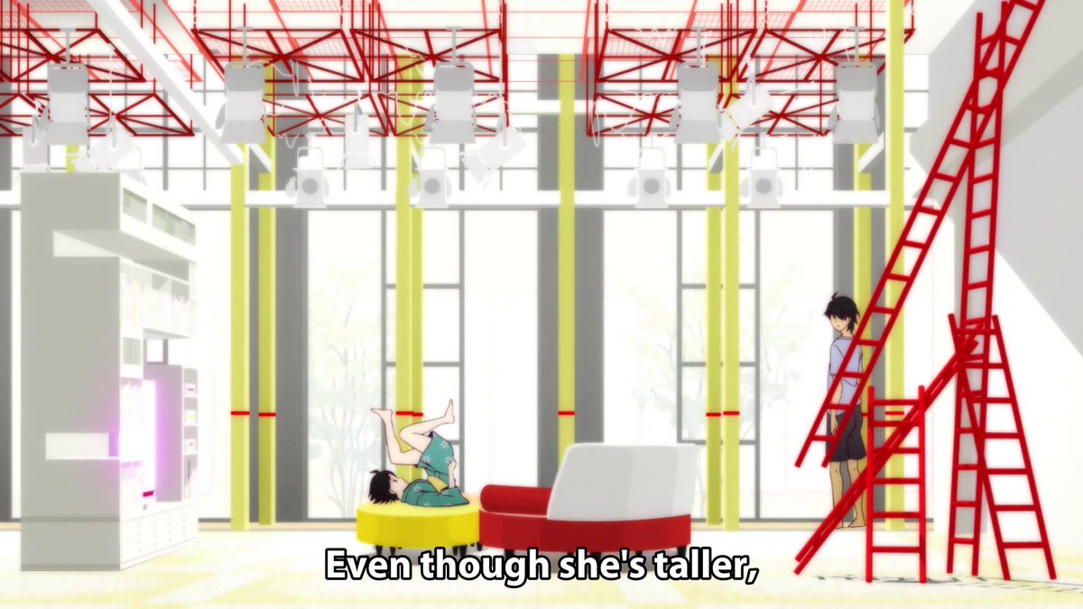gatari_lines's tweet image. Nisemonogatari Episode 1:
Even though she's taller,