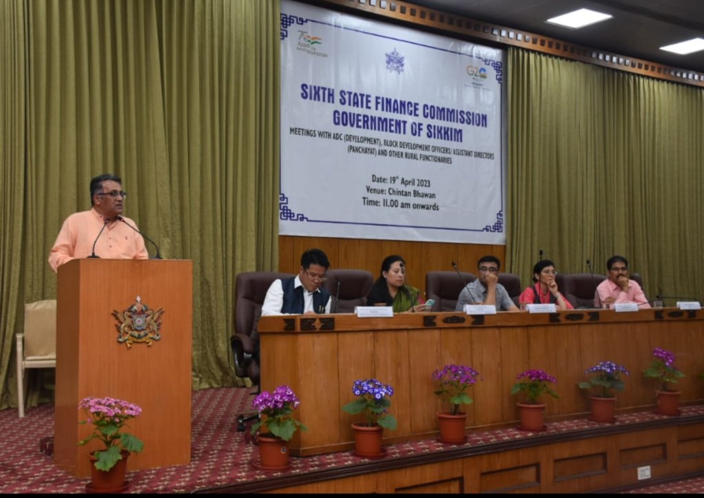 <a href="/PRIA_India/">PRIA India</a> supporting 6th SFC, Sikkim. Day 3 consultation with officials of PRIs organised at Chintan Bhawan to discuss issues and seeking suggestions for consideration by 6th SFC Chairperson urged all officials to come up with ideas for generating own revenue resources for PRIs