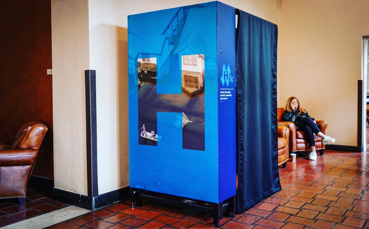 joshokun's tweet photo. @houstonfloodmuseum Mobile story capture is online with the first install @houstonpubliclibrary— next up is @discoverygreen this Saturday. Stop by and tell your flood story. // Great work @lacymjohnson https://t.co/cMjIx8jm83