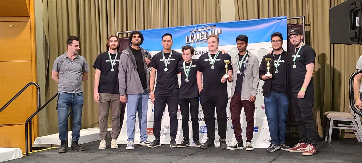 NCgameDev's tweet photo. Super big congrats! to Mortal mind games for capturing 2nd place in the technical innovation category, and another 2nd place in the overall art category with their game Beyond Dark @LevelUpTO today! #myNCstory #levelupshowcase2023 #lus2023 #levelup2023 #RoadToLevelUp2023 https://t.co/JByajW8jTe