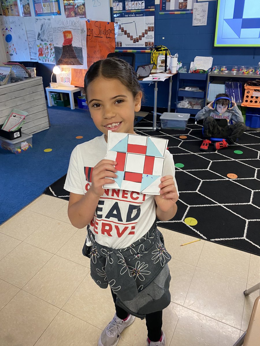 We had a lot of fun making our pattern quilts in math! #sherwoodshines #112Leads