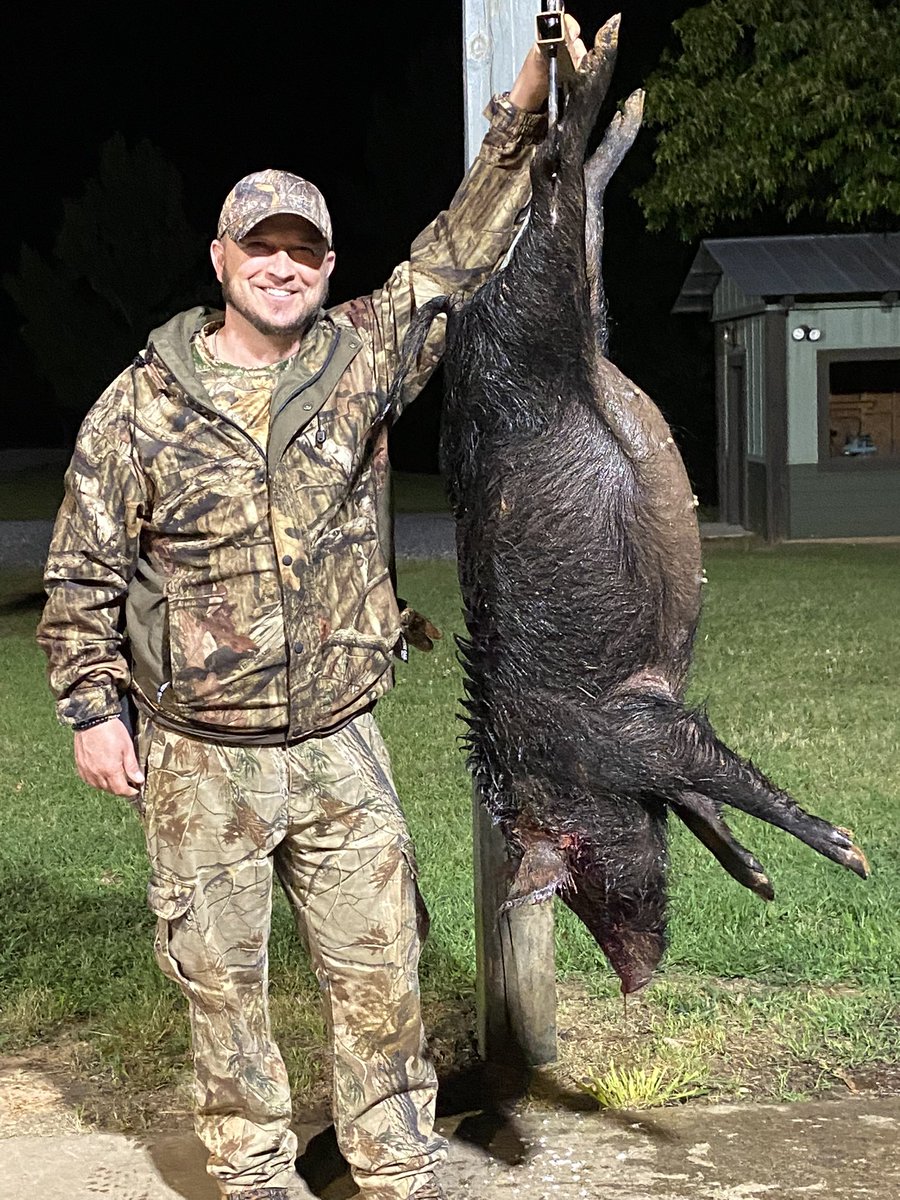 SWOHhunter's tweet photo. Nice way to start this hunt! @MossbergCorp @sigsauerinc #saltlogoutfitters #Georgia #hoghunt https://t.co/vCMMIt1PnG