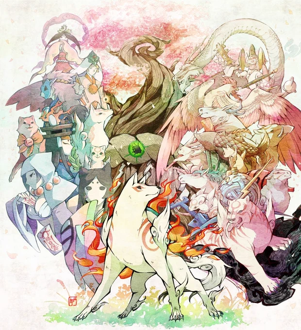 #大神十七周年おめでとうございます(過去絵再掲) 