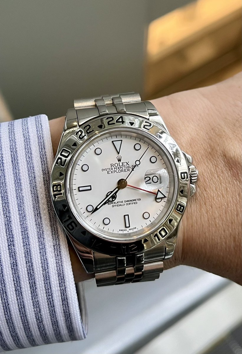 Kai_shain's tweet image. ジュビリーにしてみた

#rolex #explorer2 #explorerII #16570 #ロレックス #エクスプローラー2   #white  #白 #ジュビリー