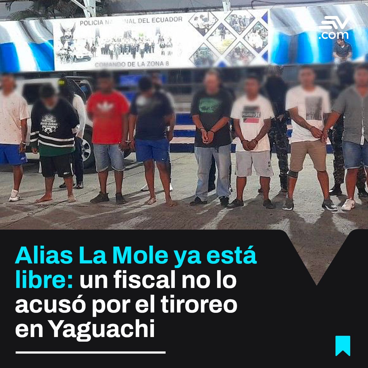 EcuavisaInforma's tweet photo. Una jueza de Guayas ordenó que cuatro de los once detenidos, entre ellos alias La Mole, volvieran a las calles en menos de 24 horas.

Más información 👉 https://t.co/6OQ4wWaGO5 https://t.co/c6nwQTYHWo