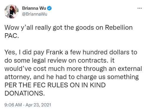 sayittru1's tweet photo. @phemoid I wonder if she going to use her "literal lawyer" husband who she hired to do legal review for her PAC..wait, wha you say? he NOT a lawyer!?!? https://t.co/4pIlC3se5Y