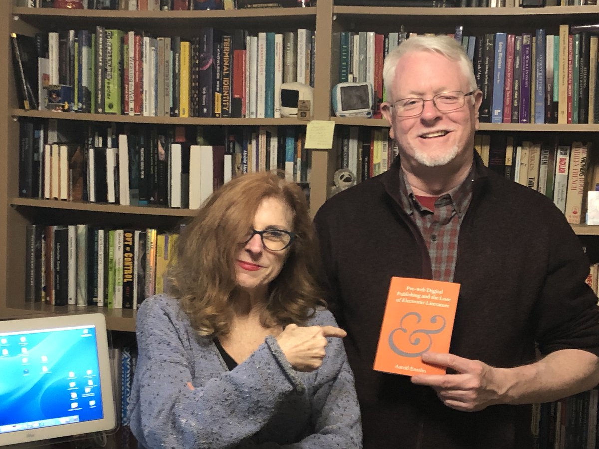 Electronic Literature Lab (@elitlab) on Twitter photo Richard Smyth, author of the hypertext narrative "Genetis: A Rhizography" (1996), visited ELL & the <a href="/CMDC_WSUV/">The CMDC of the DTC Department at WSUV</a> today on his way to Seattle. His work is documented in Astrid Ensslin's "Pre-web Digital Publishing & the Lore of Electronic Literature" <a href="/eliterature/">Electronic Lit. Org</a> <a href="/eastgate/">Mark Bernstein</a> <a href="/CASatWSU/">WSU Arts & Sciences</a> Richard Smyth, author of the hypertext narrative "Genetis: A Rhizography" (1996), visited ELL & the <a href="/CMDC_WSUV/">The CMDC of the DTC Department at WSUV</a> today on his way to Seattle. His work is documented in Astrid Ensslin's "Pre-web Digital Publishing & the Lore of Electronic Literature" <a href="/eliterature/">Electronic Lit. Org</a> <a href="/eastgate/">Mark Bernstein</a> <a href="/CASatWSU/">WSU Arts & Sciences</a>