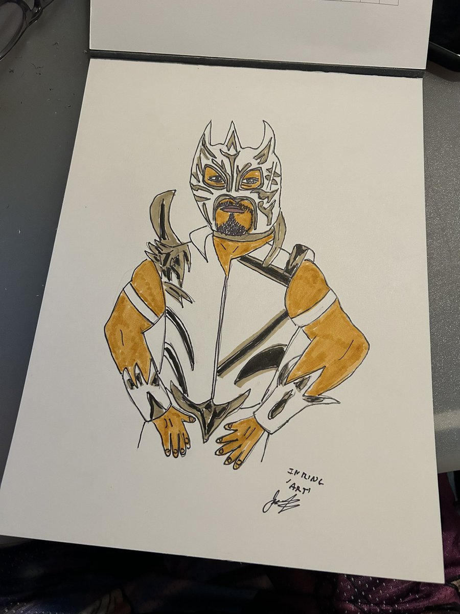 InRingArt's tweet image. #Komander is #ALLELITE #AEW #aewfanart #prowrestlingfanart #wrestlingart #prowrestling