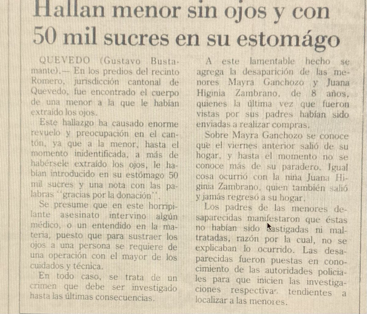 “El Ecuador de antes era más tranquilo”
El Ecuador de 1990: