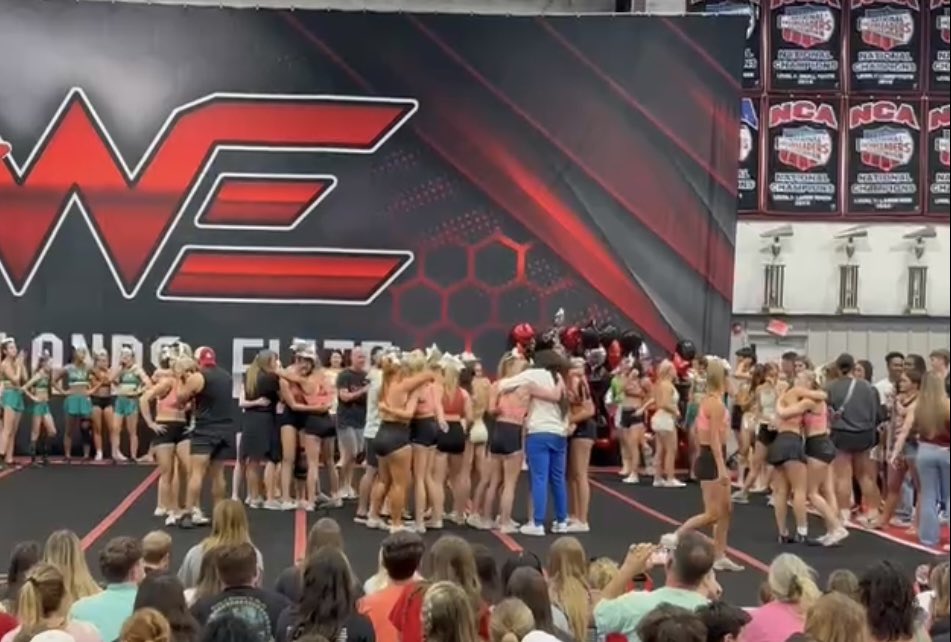 From Walking out on the floor bawling, Struggling to call the set, the amount of “I love you” through the routine the crowd crying with us. Could never explain how much we love each-other We’re just so happy to have our teammates ZERO has a whole different meaning now.#FINISHFORP