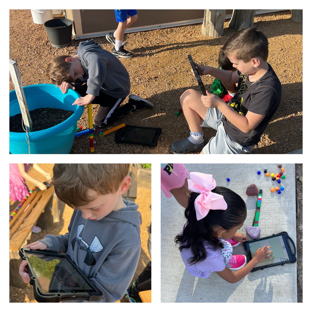 We had so much fun doing our measurement math content station in our school garden!  We prepared for our Bug Hotel Design Challenge by measuring natural materials in our garden that insects might use as shelter &amp; documented our thinking on <a href="/Seesaw/">Seesaw</a>! 🐞 🌱 <a href="/canSTEM/">Cannon Cubs</a>