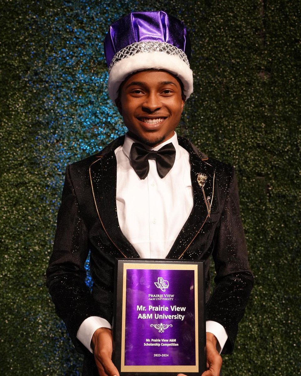 Introducing your new Mister Prairie View A&amp;M University 2023-2024: Hunter Waldon, an Accounting major from Houston, Texas! #MisterPVAMU #MisterPV2K23 #PVAMU #PVCrown23