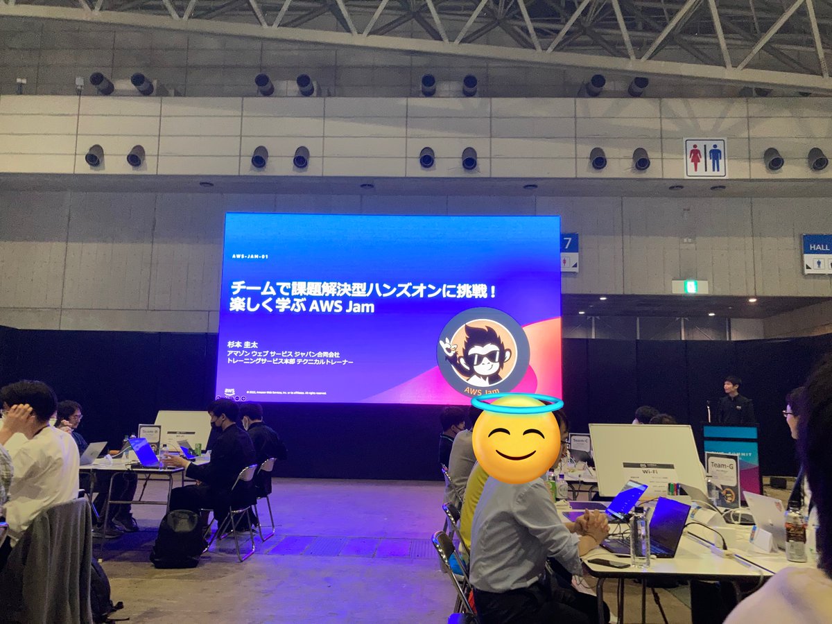 3socha's tweet image. オフラインの AWS Jam は初めて。がんばるぞ！
#AWSJam #AWSSummit
