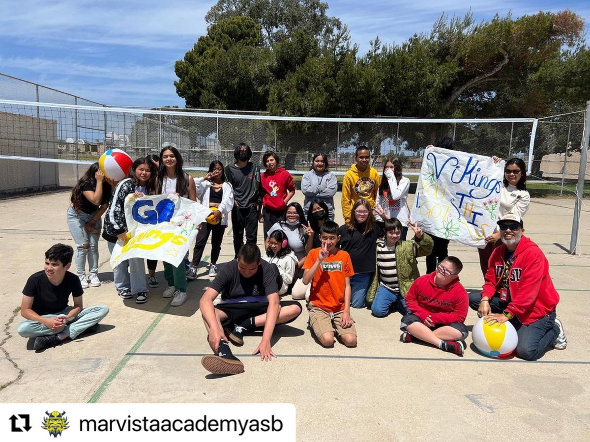 The Vikings has some fun in the sun with their first unified event of the year. They played some beach volleyball. Great job at choosing to include. <a href="/MarVistaAcademy/">Mar Vista Academy</a> @MVAMsScott #inclusionrevolution #choosetoinclude #wearesosc #generationunified #playunified