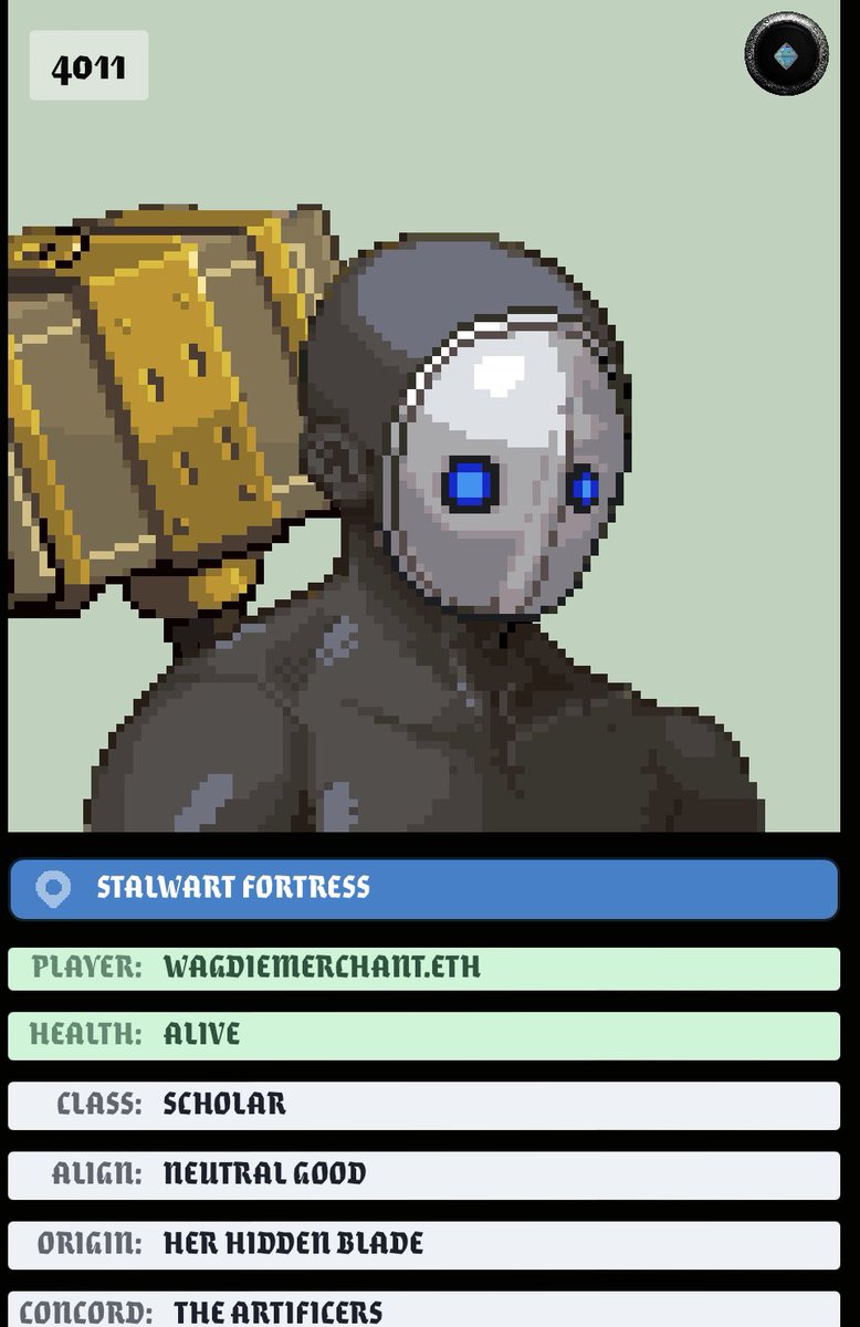 Artificial18th's tweet photo. 1/4 Android 18th, the cybernetic humanoid, reprogrammed to bring support to @wagdiemerchant crew, arrives at the entrance of the Stalwart Fortress to mourn the loss of @kingoffling on behalf of Cirdan as they await Xur. https://t.co/H6lT8tdv5Q