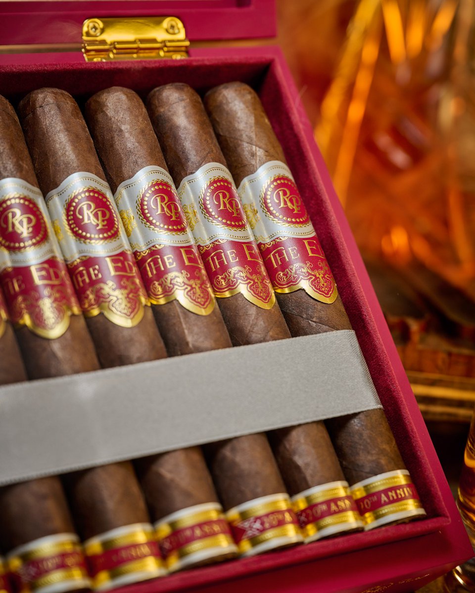 The Edge 20th Anniversary is a clear-cut masterpiece. Experience one today and become part of the legend that’s 20 years and counting.

#rockypatelcigars #newrelease #premiumtobacco #luxurysmoke #stogielife #cigarjourney #stogie #cigarsofinstagram #cigarclub