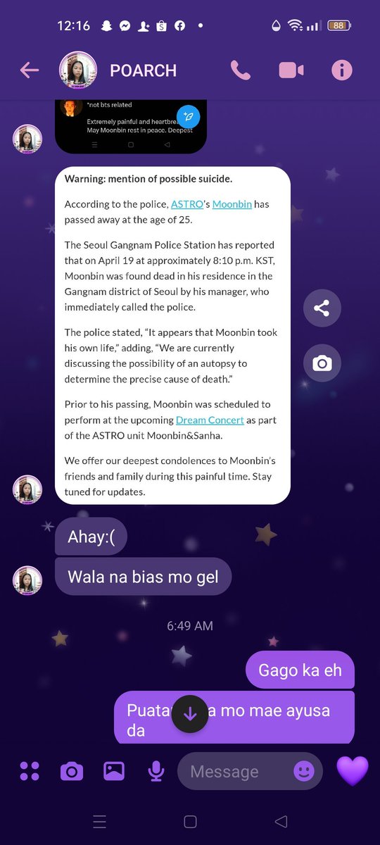 Vsiven1's tweet photo. #notbts I sleep early last night , because I have examination ,but early in the morning i got a message and that my bias in astro" Moonbin"   my love for him  is real ,😭❤️ i just want to cry and cry https://t.co/XvUCABhGe5