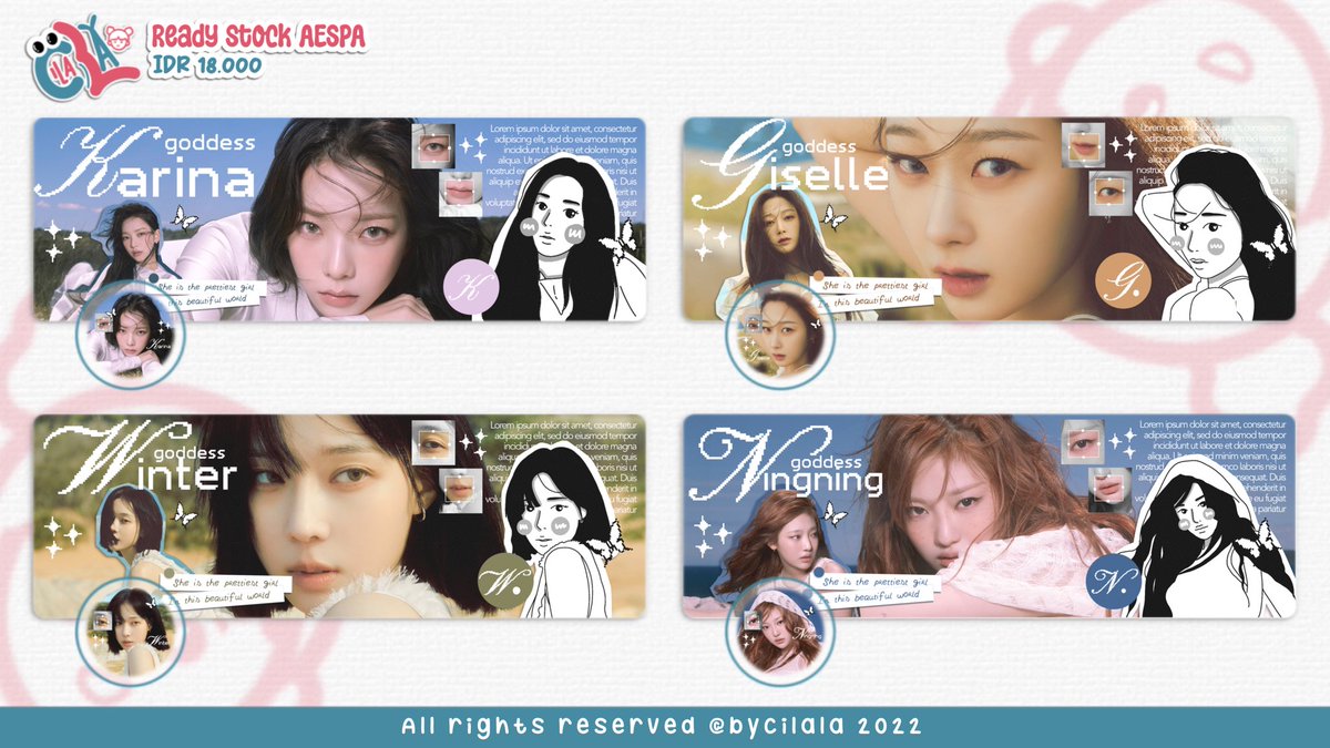 Help rt please, thank you🙆🏻‍♀️

Cila ada layout ready stock aespa nih👉🏻👈🏻 bisa ditake hari ini pukul 16.00 WIB. Only 18k/ea dan free replace text yaaa. Kalau mau take nanti langsung send namanya aja >< jangan lupa jajaannn

#zonaba #zonauang