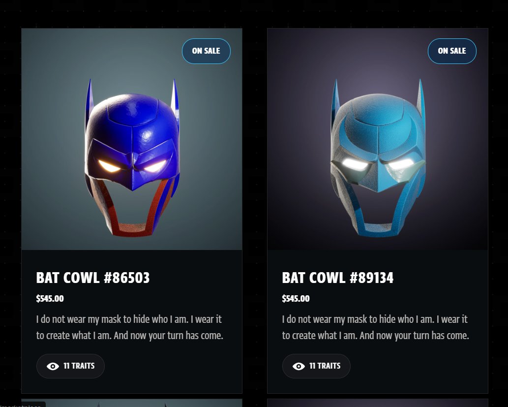 VeveIndian's tweet photo. Cowls spotted at floor. Tempted, as I don't have any of this design from @batcowls๐ฆ
#DCNFT #BatCowls #BatmanNFTproject https://t.co/wndmLNwi6i