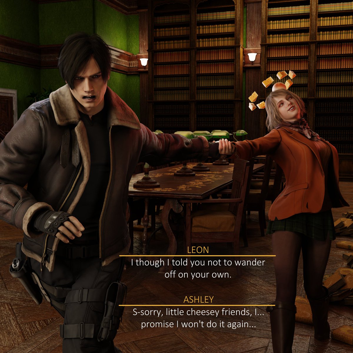 Resi 🔞 on Twitter "After some time, Leon finally managed to find the