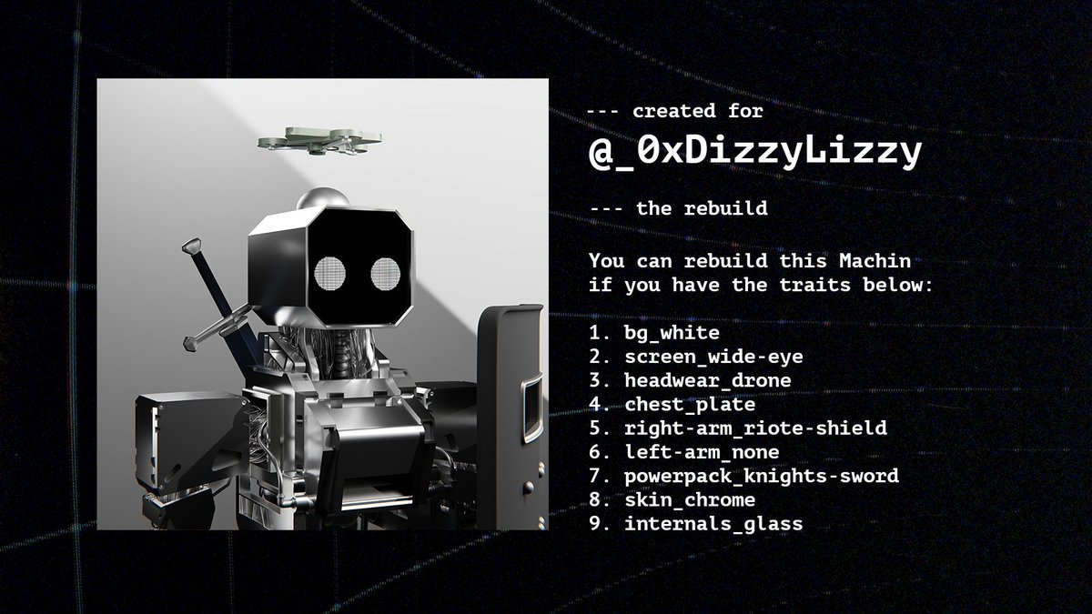 Introducing Enforcer Machin, <a href="/0xDizzyLizzy/">Dizzy Lizzy</a>! 

Building scalable products, creating ideal user experiences and engaging beyond price action are all key ingredients to creating a successful community.

Jacob is one of those innovators enabling us to push our narrative forward.