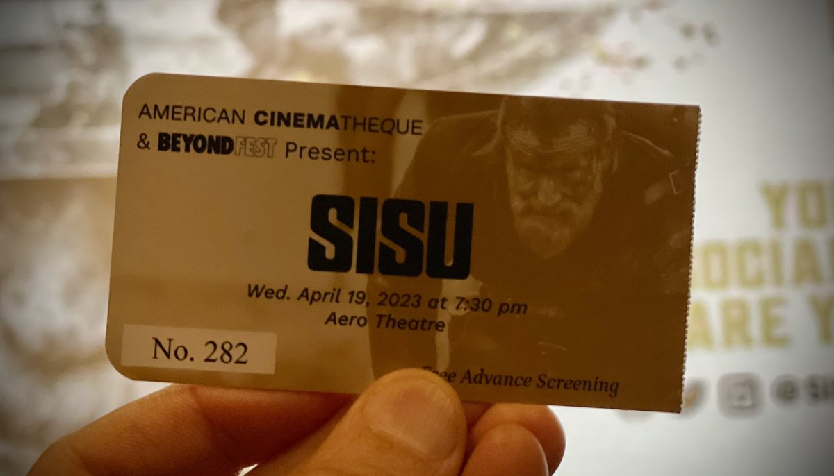 Sisu at the Aero! “If you love movies that are super violent and super fun, you are in exactly the right place.” Amazing, intense, violent and so satisfying Lapland WWII spaghetti western. Go see it!