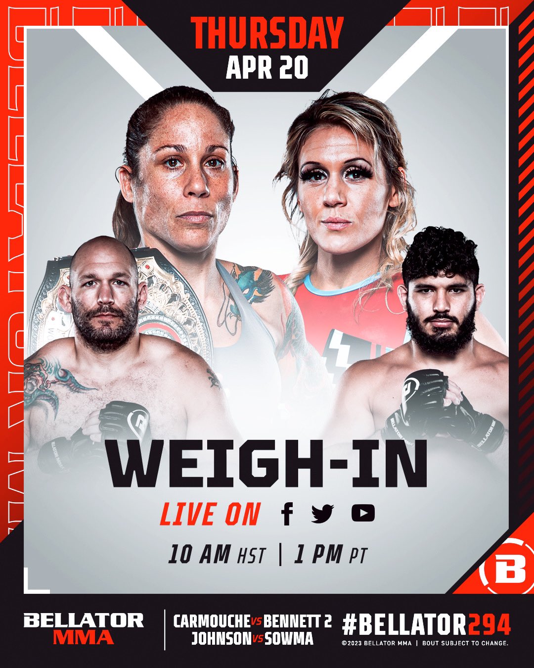 Bellator youtube live new arrivals