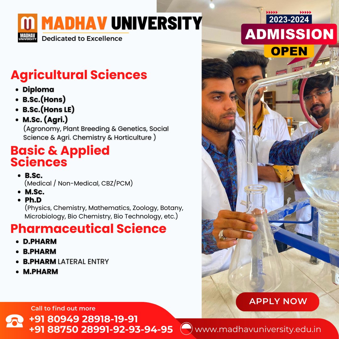 madhavuniversty's tweet photo. "Join our pharmacy program and become a vital part of the healthcare team. Develop expertise in medication management, patient care, and health promotion. Start your journey to a fulfilling career in pharmacy today.
#PharmacyProgram #HealthcareCareer #PatientCare #DilSeMU #madhavuniversity #university #studentoftheyear #student #library #education #homoeopathic #medicine #medicalstudent #natural #india #indiapictures
MADHAV UNIVERSITY
CONTACT US - 8875028991-92-93-94-95-96
Gmail- admissions@madhavuniversity.edu.in
Website- https://t.co/BK2r3GMlmU"